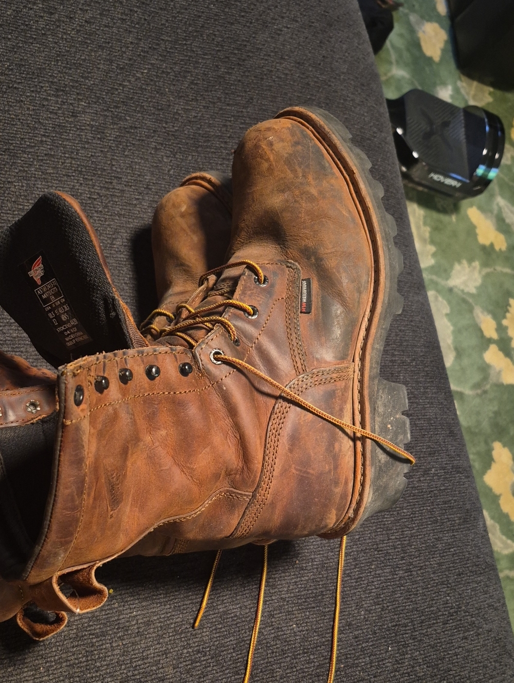 Red Wing Shoes Rustic Brown Lace-Up Work Boots